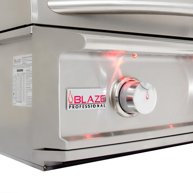 Blaze Professional LUX 34-Inch 3-Burner Freestanding Gas Grill With Rear Infrared Burner On Cart