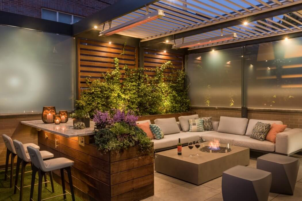 Infratech Slimline Series 63 1/2-Inch 4000W Single Element Electric Infrared Patio Heater - 240V - Silver