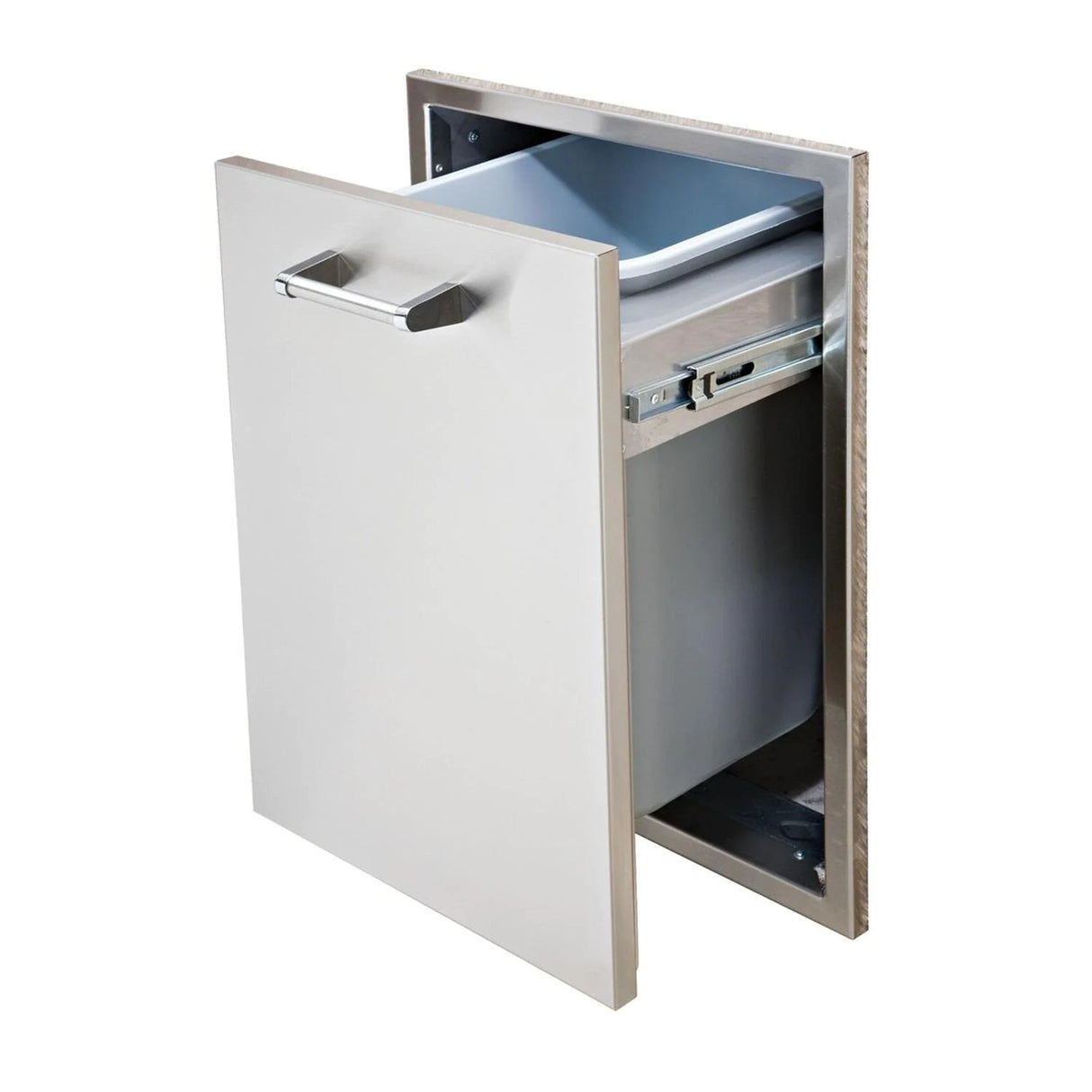 Delta Heat 18-Inch Roll-Out Stainless Steel Trash Bin