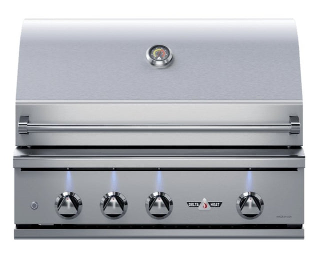 Delta Heat 32-Inch 3-Burner Built-In Gas Grill with Infrared Rotisserie Burner