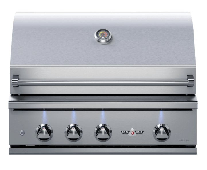 Delta Heat 32-Inch 3-Burner Built-In Gas Grill with Sear Zone & Infrared Rotisserie Burner