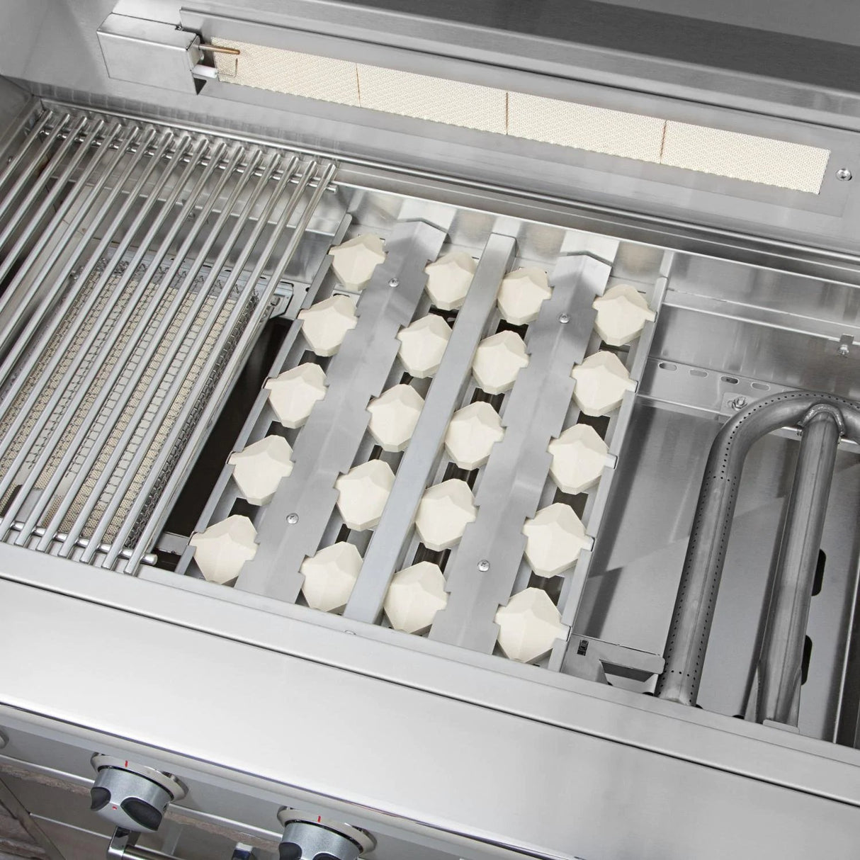 Delta Heat 32-Inch 3-Burner Built-In Gas Grill with Sear Zone & Infrared Rotisserie Burner