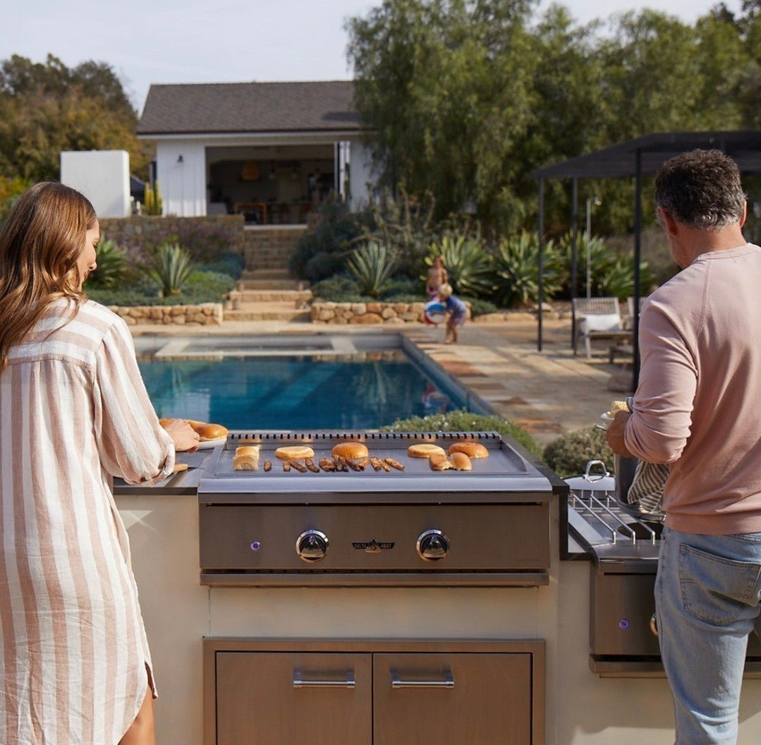 Built in Griddle for Outdoor Kitchen  