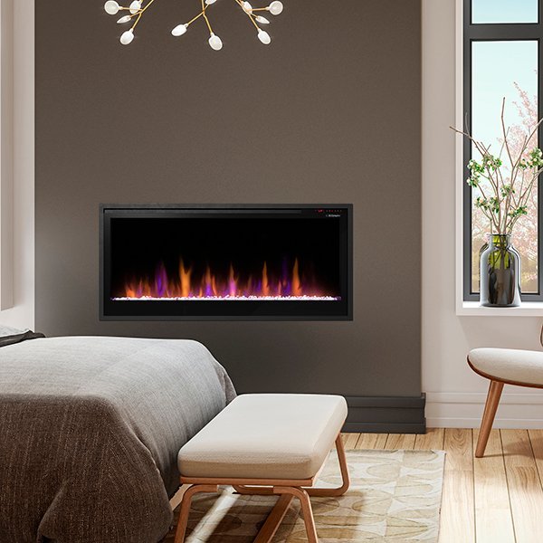 Dimplex Multi-Fire Slim Wall Mount/Built-in 42 Inch Linear Electric Fireplace