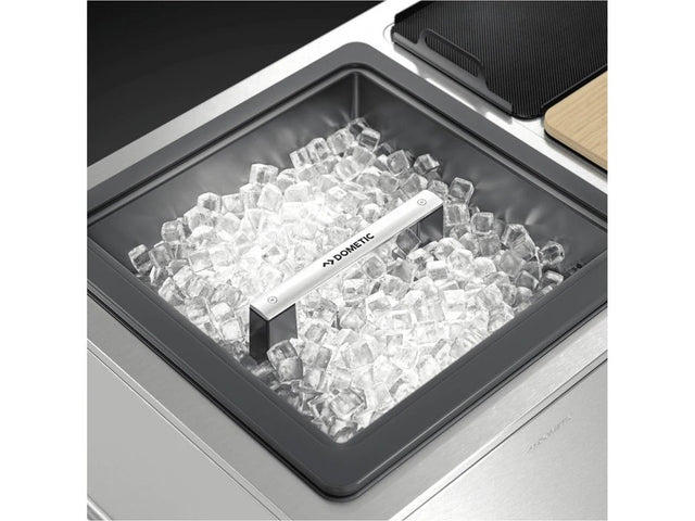 Dometic MoBar 550S Outdoor Mobile Bar Beverage Center w/ Dual Zone Refrigerator