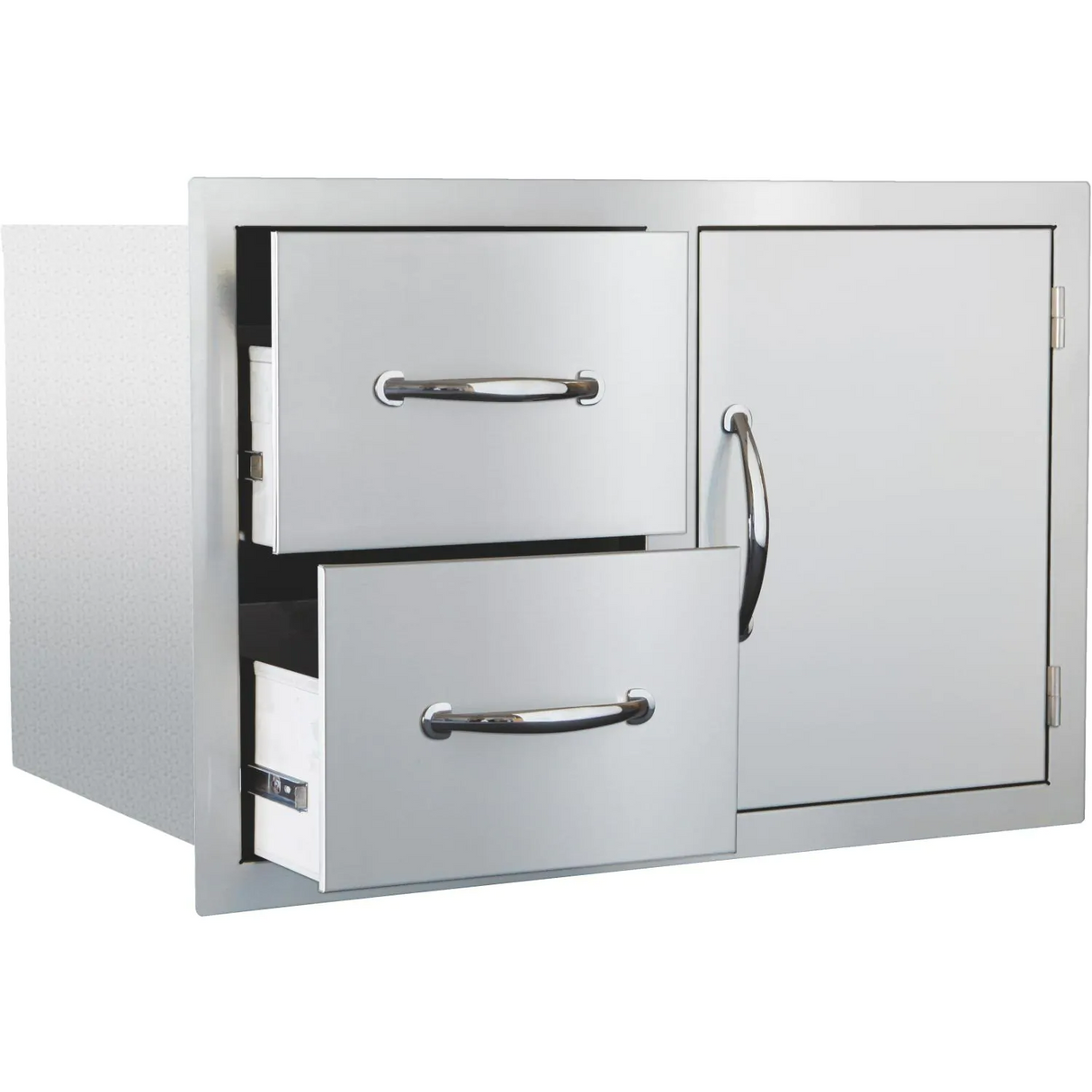 Summerset 33-Inch Stainless Steel Flush Mount Access Door & Double Drawer Combo