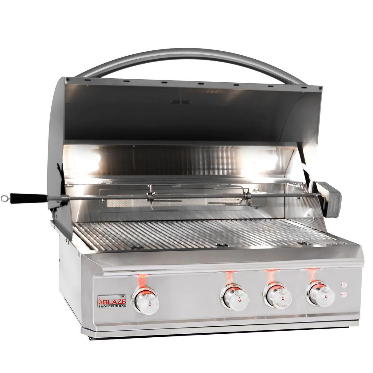 Blaze Professional LUX 34-Inch 3-Burner Built-In Gas Grill With Rear Infrared Burner