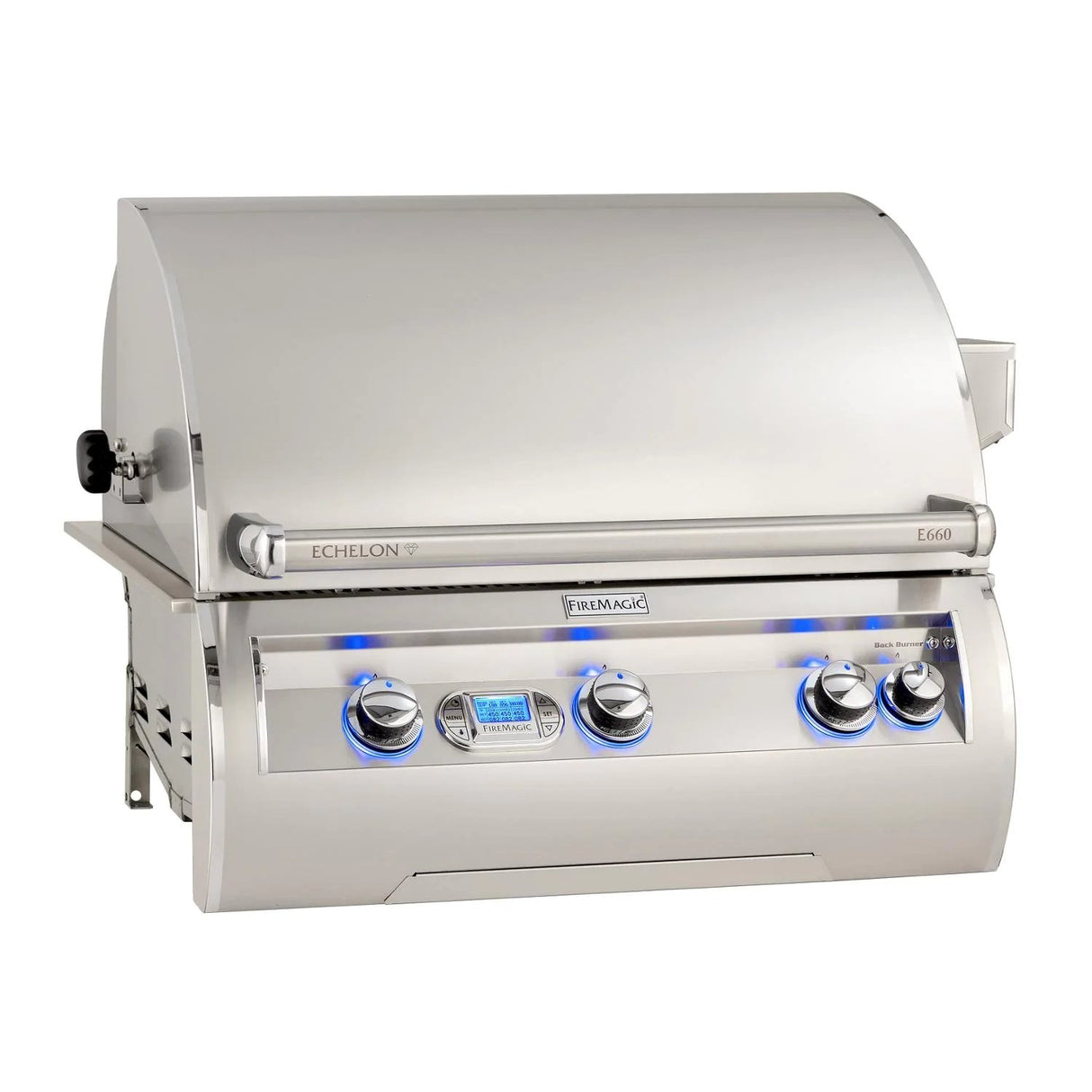 Fire Magic Echelon Diamond E660I 30-Inch Built-In Gas Grill Rotisserie & Digital Thermometer