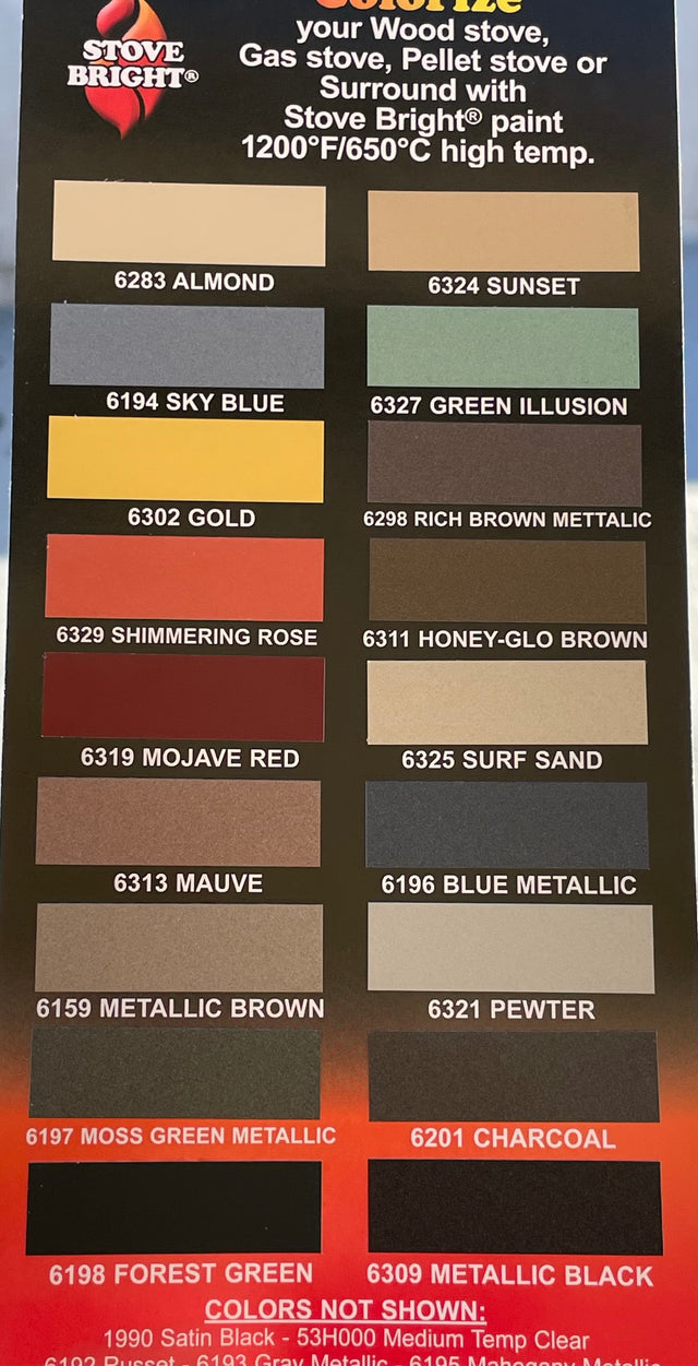 Stove Bright High Temp Spray Paint - 12oz Can - Up to 1200 Degrees