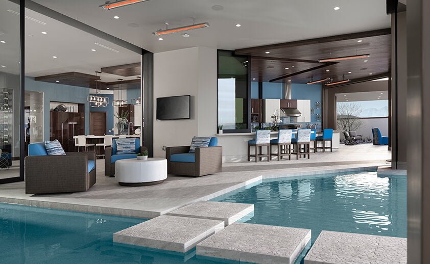 Infratech CD5024 39-Inch 5000W Dual Element Electric Infrared Patio Heater - 240V - Bronze