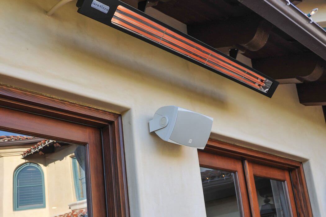 Infratech Slimline Series 63 1/2-Inch 4000W Single Element Electric Infrared Patio Heater - 240V - Matte Black