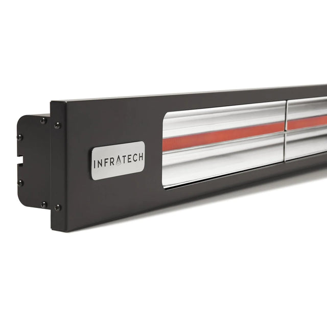 Infratech Slimline Series 63 1/2-Inch 4000W Single Element Electric Infrared Patio Heater - 240V - Matte Black