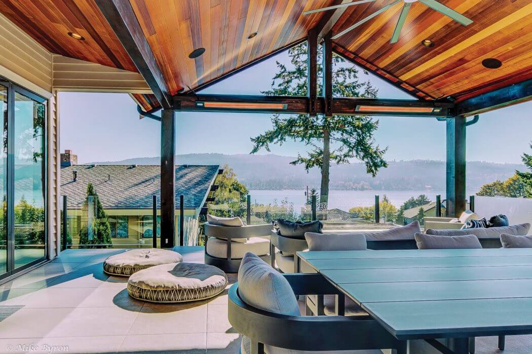 Infratech Slimline Series 63 1/2-Inch 4000W Single Element Electric Infrared Patio Heater - 240V - Matte Black