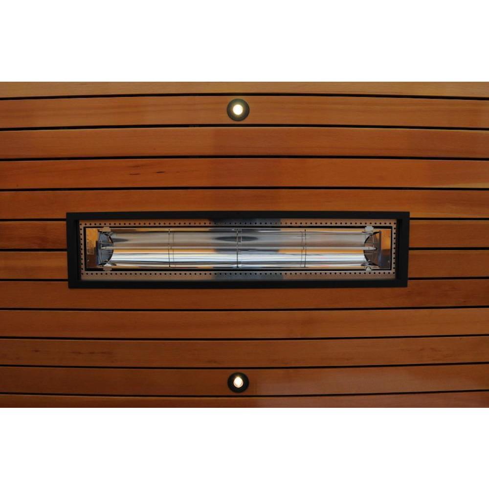 Infratech W-Series 61 1/4-Inch 4000W Single Element Electric Infrared Patio Heater - 240V - Stainless Steel