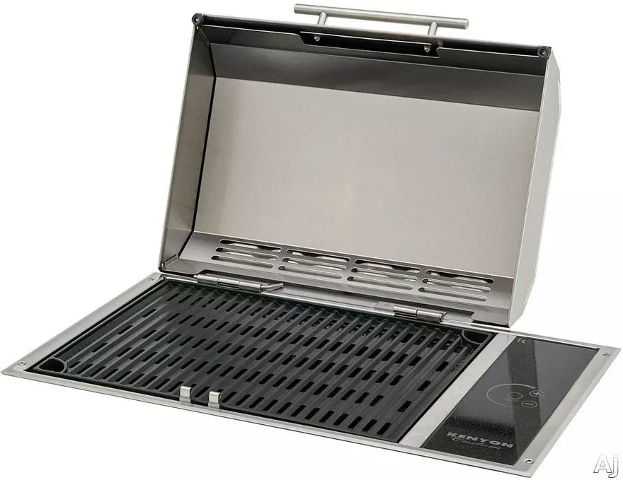 Kenyon Frontier 21 Inch Built-In Electric Grill 120V with Touch Control & Lid - B70050