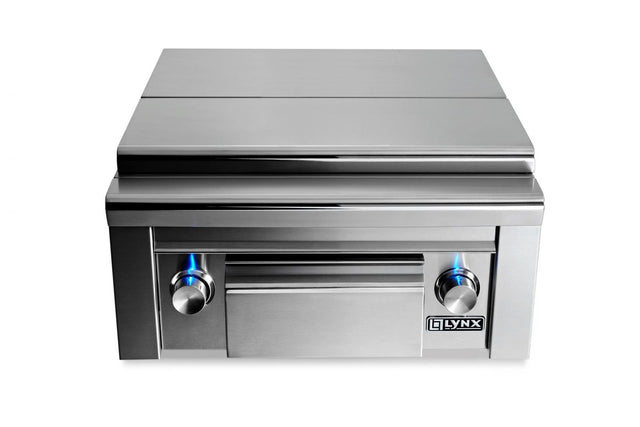 Lynx Professional Built-In Propane Gas Double Side Burner with Prep Center - LSB2PC-1-LP