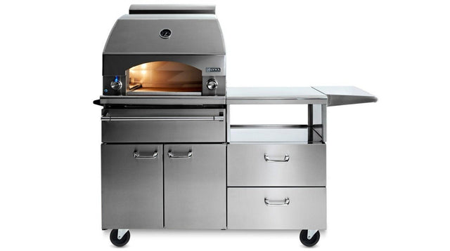 Lynx Professional Napoli 30-Inch Propane Gas Outdoor Pizza Oven On Mobile Kitchen Cart - LPZAF-LP