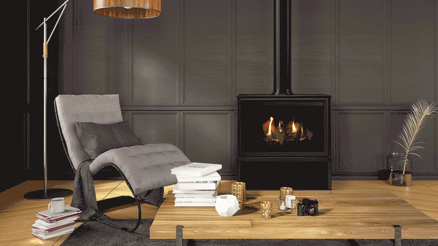 Majestic 30 Inch Ruby Freestanding Gas Fireplace