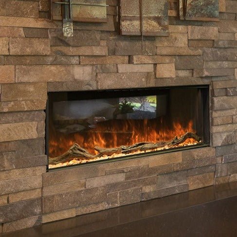 Modern Flames Landscape Pro Multi-Sided 44 Inch Built-In Electric Fireplace Linear Firebox