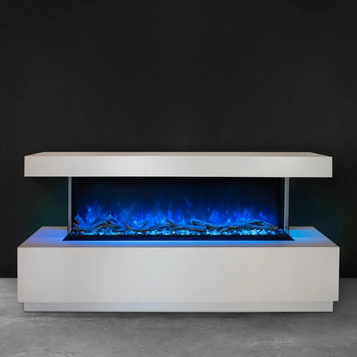 Modern Flames Landscape Pro Multi-Sided Built-In 68 Inch Electric Fireplace Linear Firebox