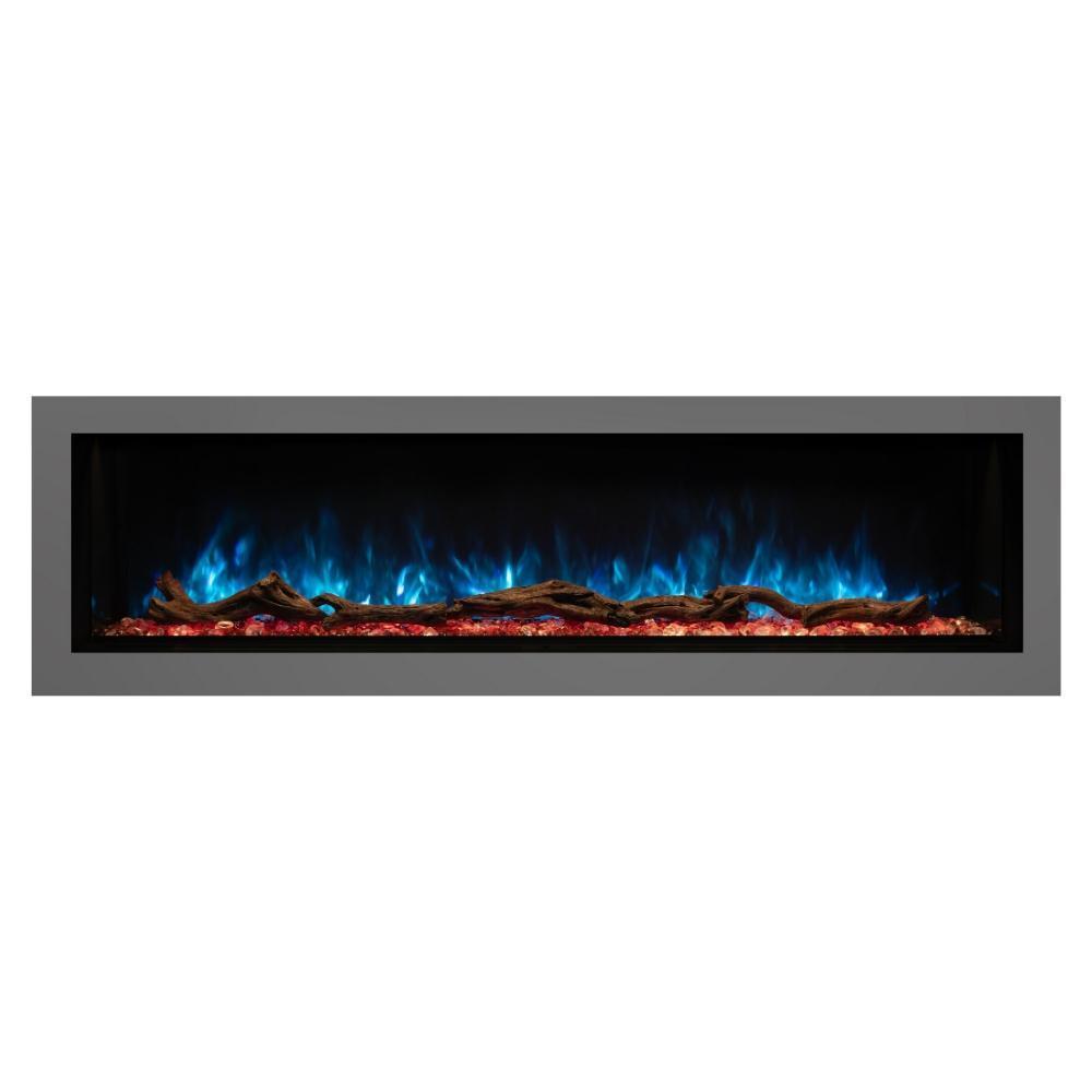 Modern Flames Landscape Pro Multi-Sided Built-In 80 Inch Electric Fireplace Linear Firebox