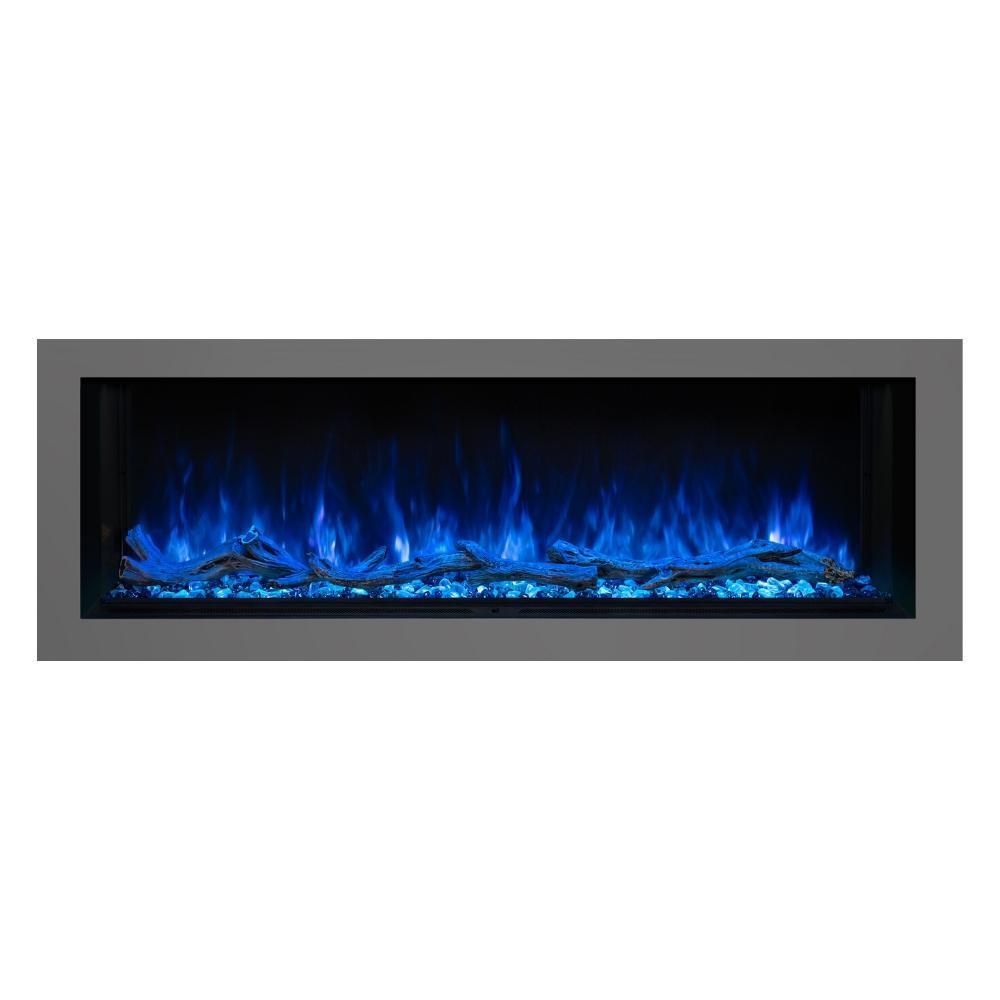 Modern Flames Landscape Pro Multi-Sided Built-In 96 Inch Electric Fireplace Linear Firebox