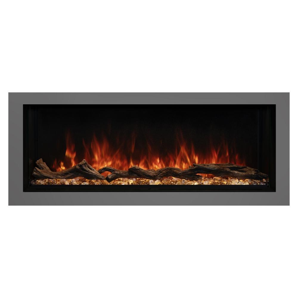Modern Flames Landscape Pro Multi-Sided Built-In 96 Inch Electric Fireplace Linear Firebox