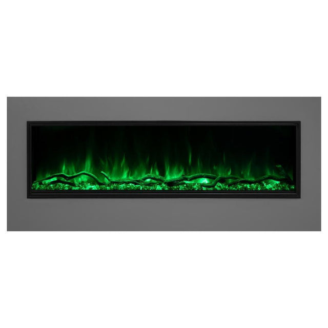 Modern Flames Landscape Pro Slim 56 Inch Built-In Electric Fireplace Recessed Linear Firebox