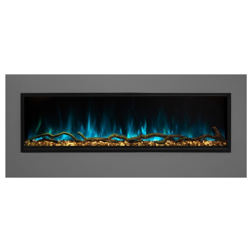 Modern Flames Landscape Pro Slim 56 Inch Built-In Electric Fireplace Recessed Linear Firebox