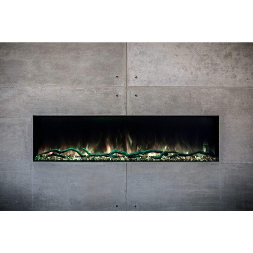 Modern Flames Landscape Pro Slim 80 Inch Built-In Electric Fireplace Recessed Linear Firebox