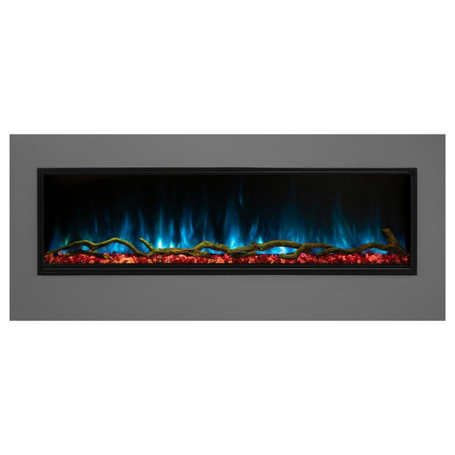 Modern Flames Landscape Pro Slim 80 Inch Built-In Electric Fireplace Recessed Linear Firebox