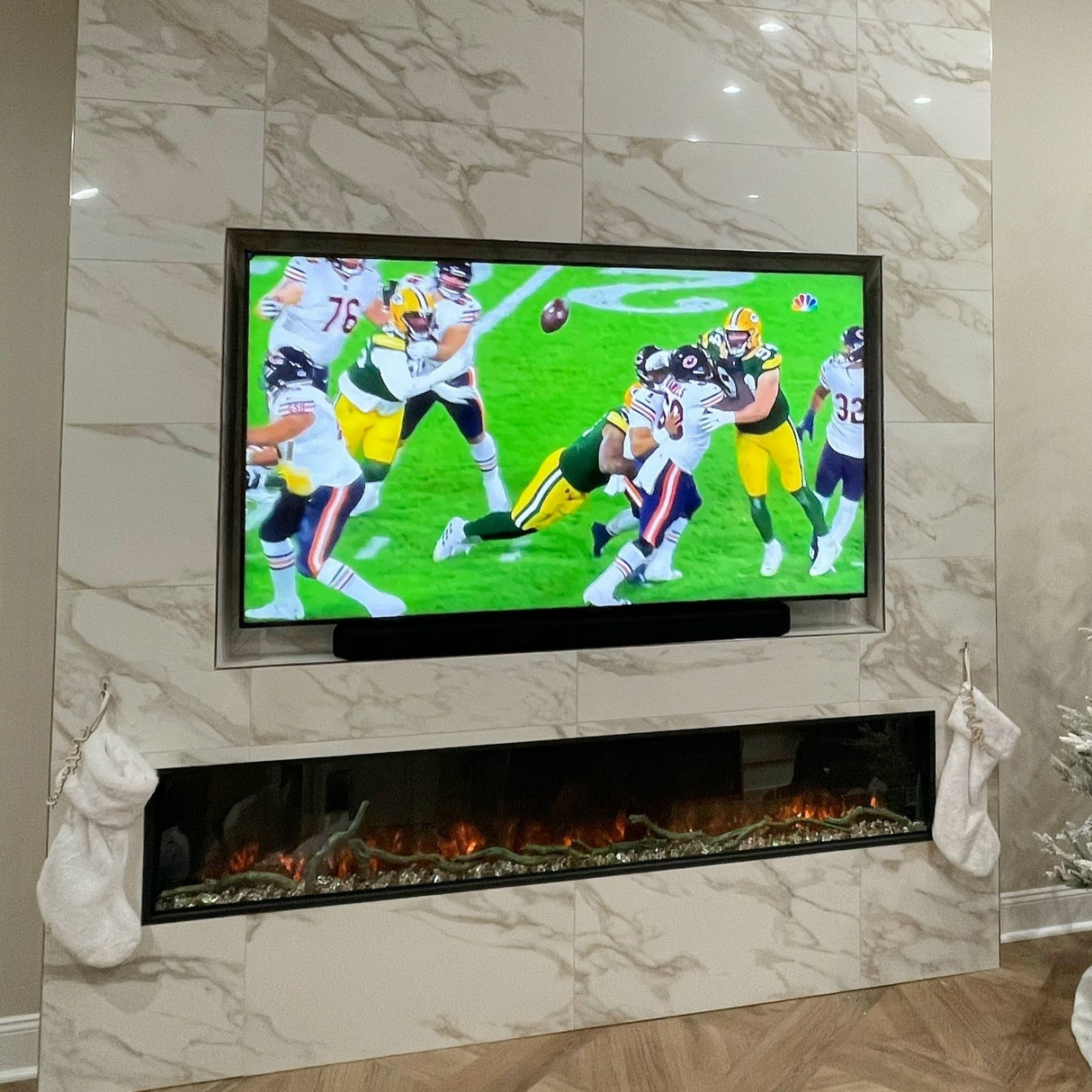 Modern Flames Landscape Pro Slim 80 Inch Built-In Electric Fireplace Recessed Linear Firebox