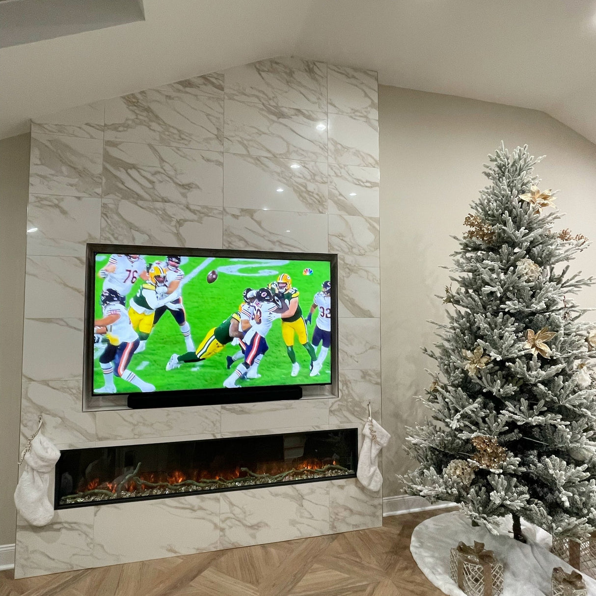 Modern Flames Landscape Pro Slim 96 Inch Built-In Electric Fireplace Recessed Linear Firebox