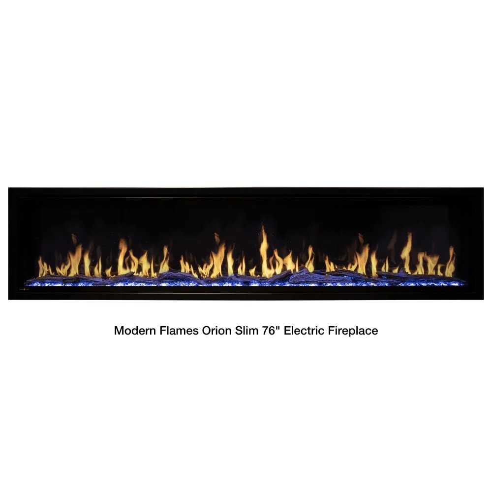 Modern Flames Orion Slim Series 100 Inch Built-In / Wall Mounted Electric Fireplace