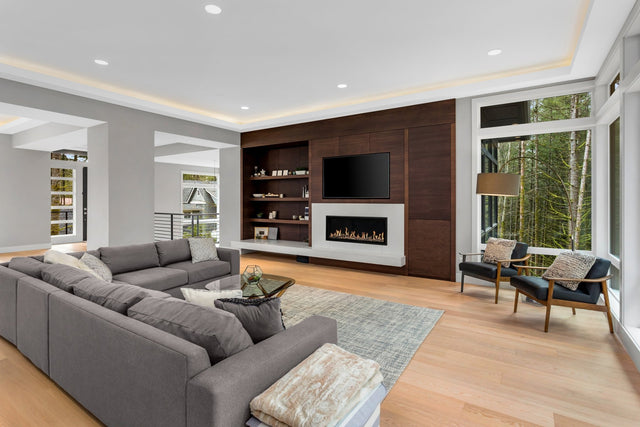 Modern Flames Orion Slim Series 76 Inch Built-In / Wall Mounted Electric Fireplace