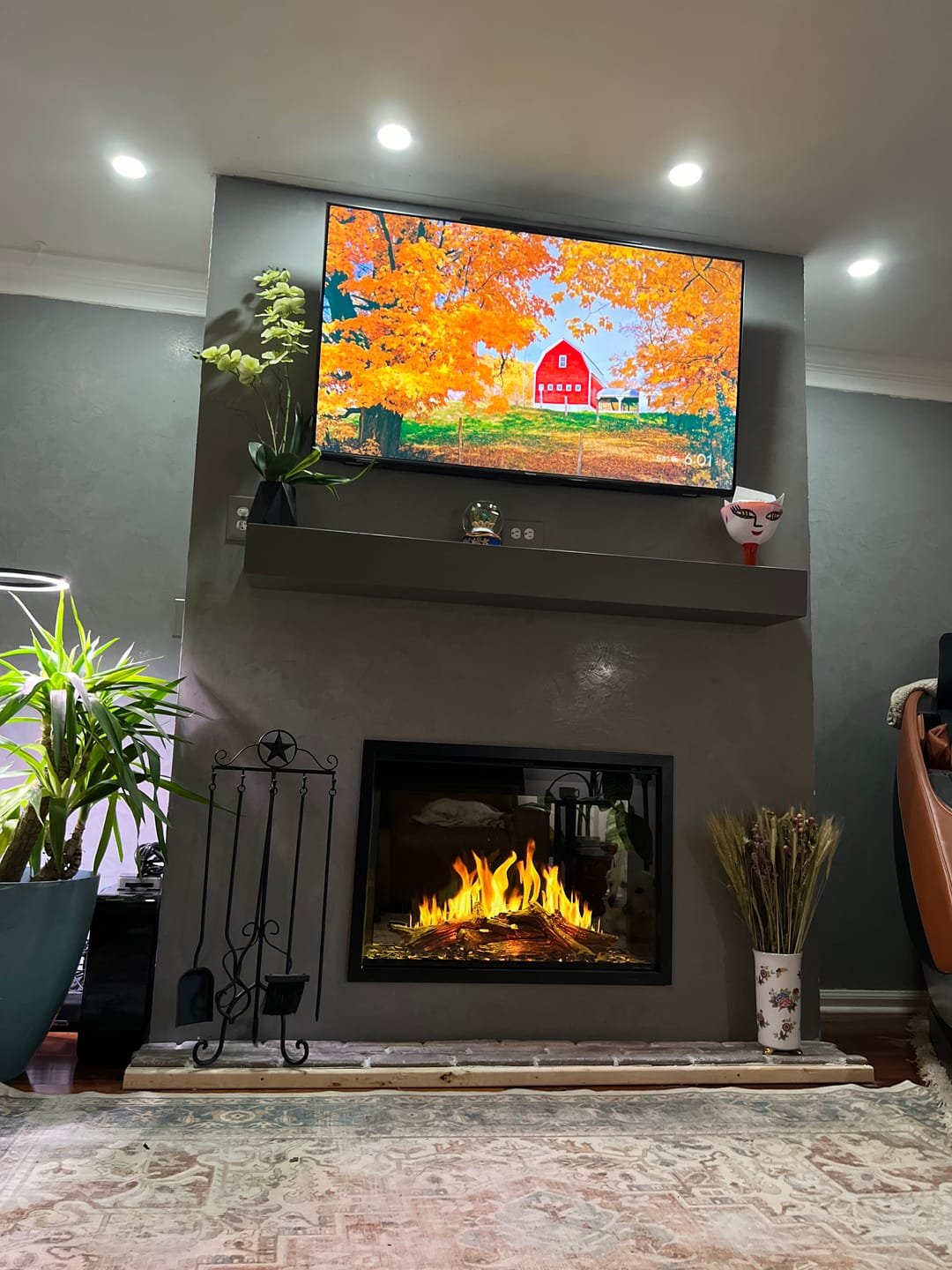 Modern Flames Orion Traditional 36" Virtual Electric Fireplace Built-In Firebox Insert