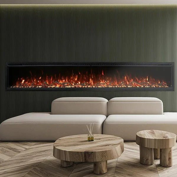 Modern Flames Spectrum Slimline 100 Inch Recessed/Wall Mount Linear Electric Fireplace