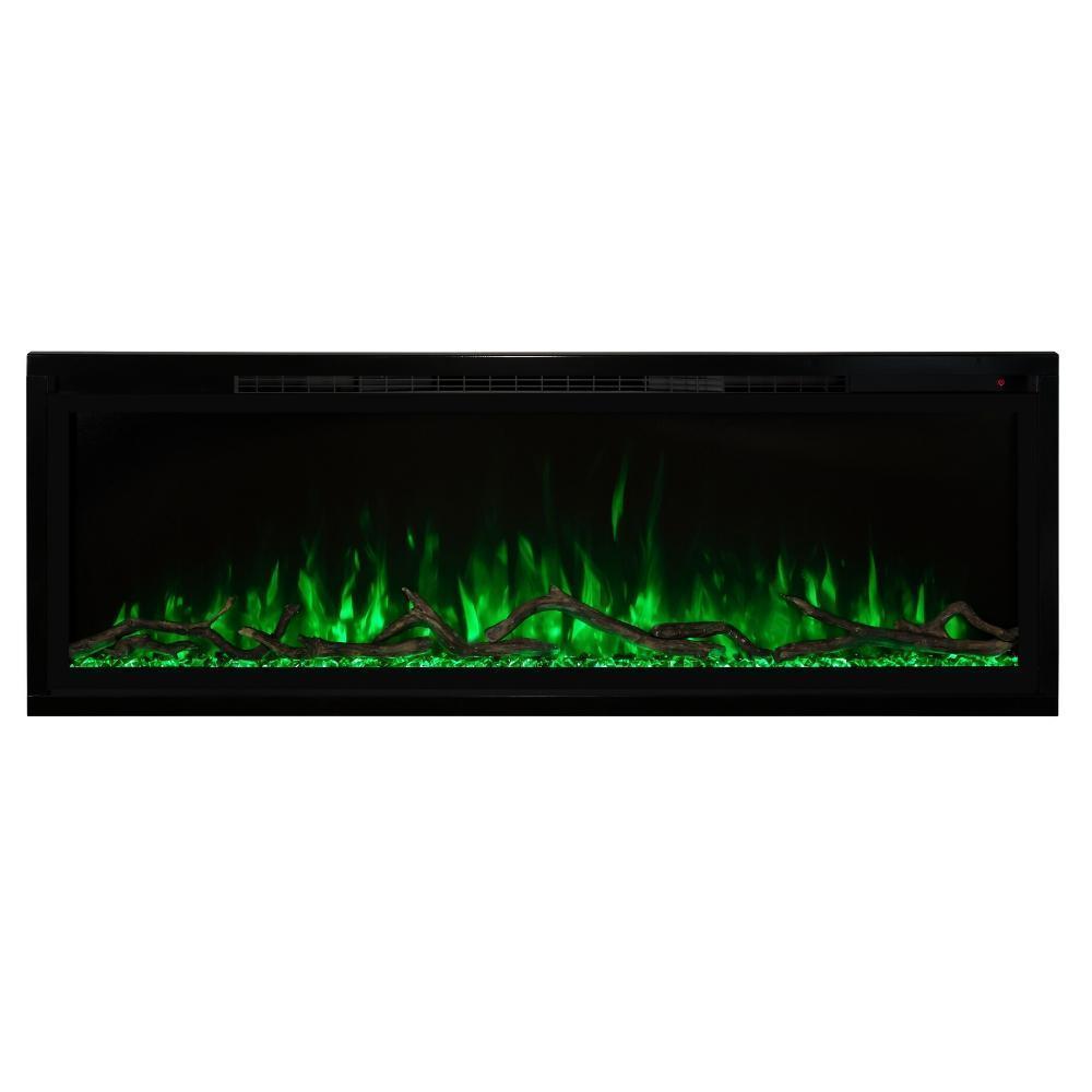 Modern Flames Spectrum Slimline 50 Inch Recessed/Wall Mount Linear Electric Fireplace