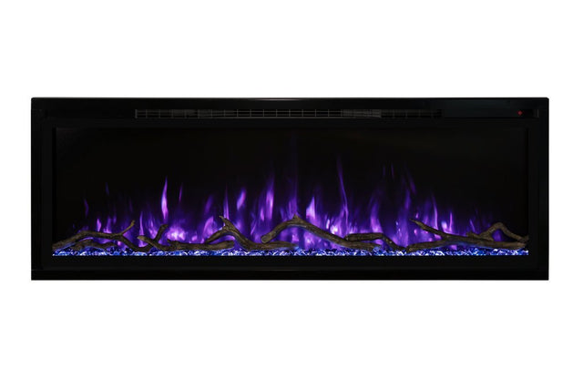 Modern Flames Spectrum Slimline 60 Inch Recessed/Wall Mount Linear Electric Fireplace