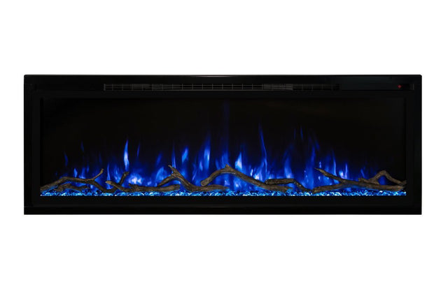 Modern Flames Spectrum Slimline 60 Inch Recessed/Wall Mount Linear Electric Fireplace