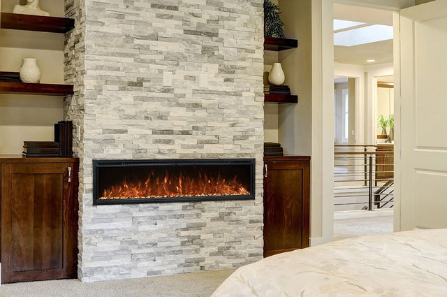 Modern Flames Spectrum Slimline 74 Inch Recessed/Wall Mount Linear Electric Fireplace