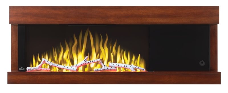 Napoleon Stylus Steinfeld 53 in. Wall-Mount Electric Fireplace with Brown Surround Mantel