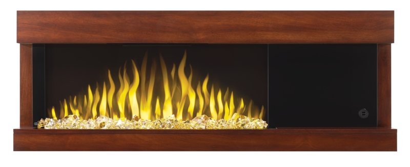 Napoleon Stylus Steinfeld 53 in. Wall-Mount Electric Fireplace with Brown Surround Mantel