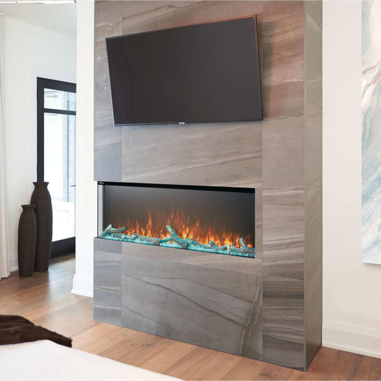 Napoleon Trivista Primis 60 Inch 3-Sided Built-In Electric Fireplace - NEFB60H-3SV