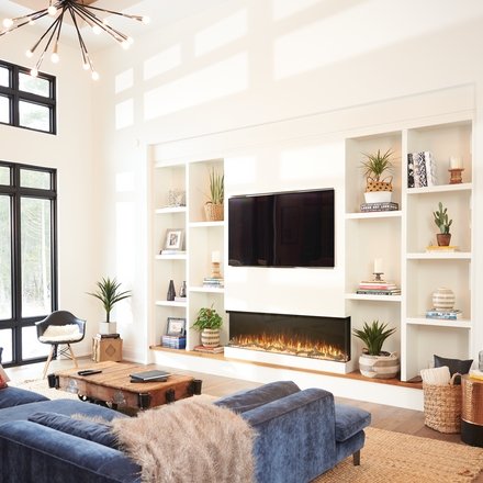 Napoleon Trivista Primis 60 Inch 3-Sided Built-In Electric Fireplace - NEFB60H-3SV