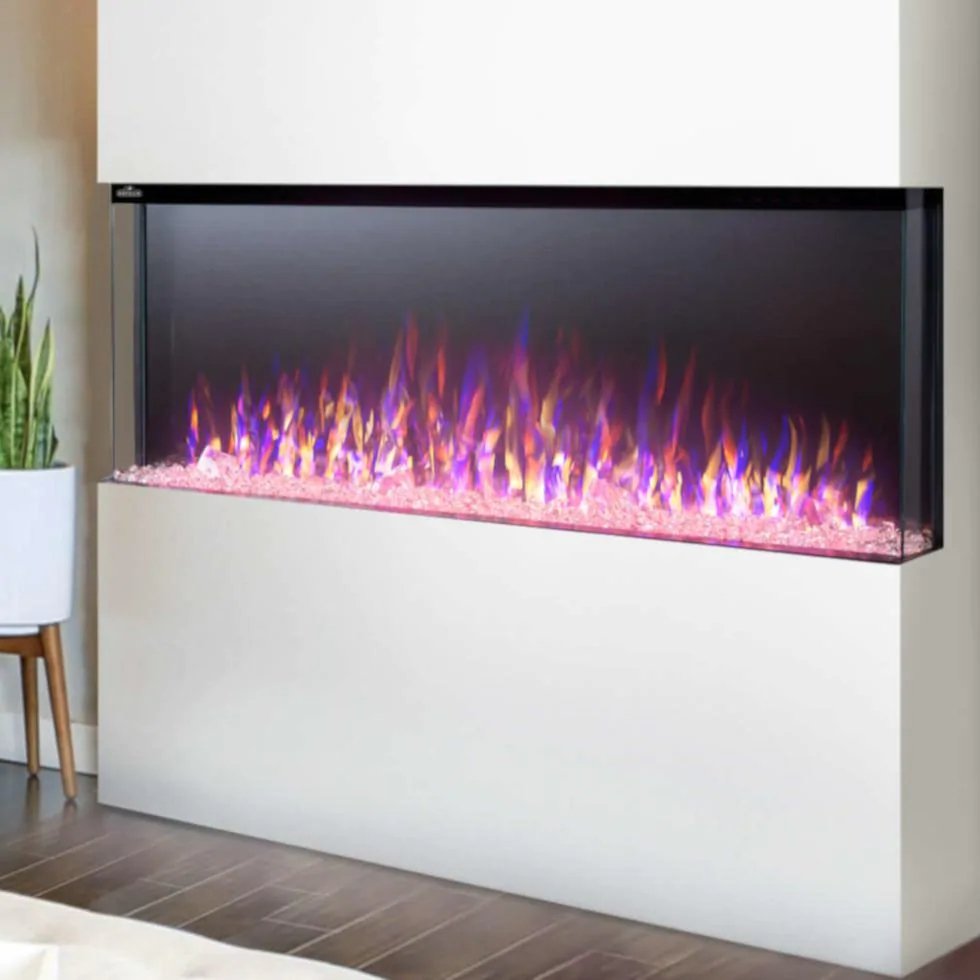 Napoleon Trivista Primis 60 Inch 3-Sided Built-In Electric Fireplace - NEFB60H-3SV