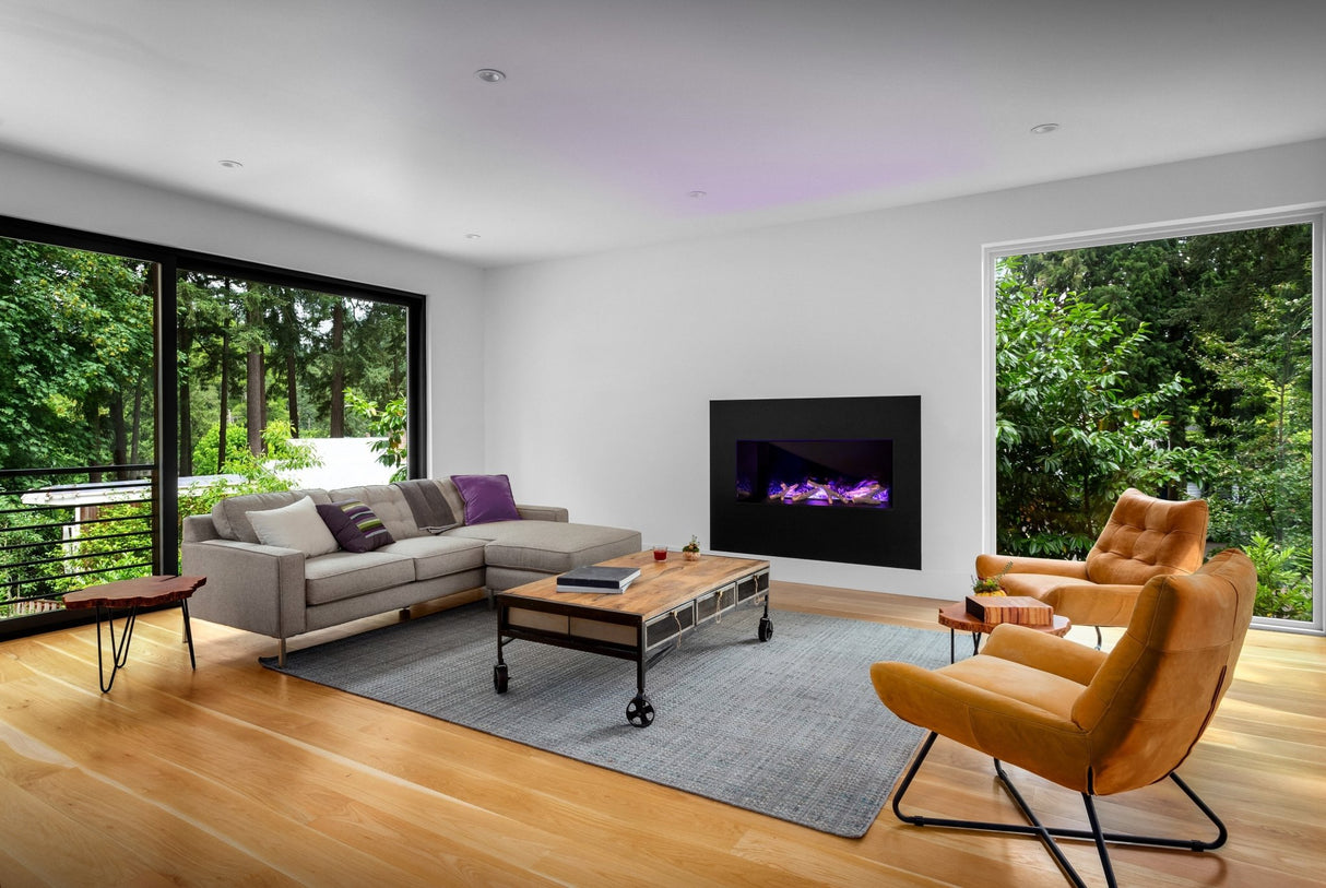 NetZero 40" NZWP40B Waterplace Platinum Vapor Electric Fireplace