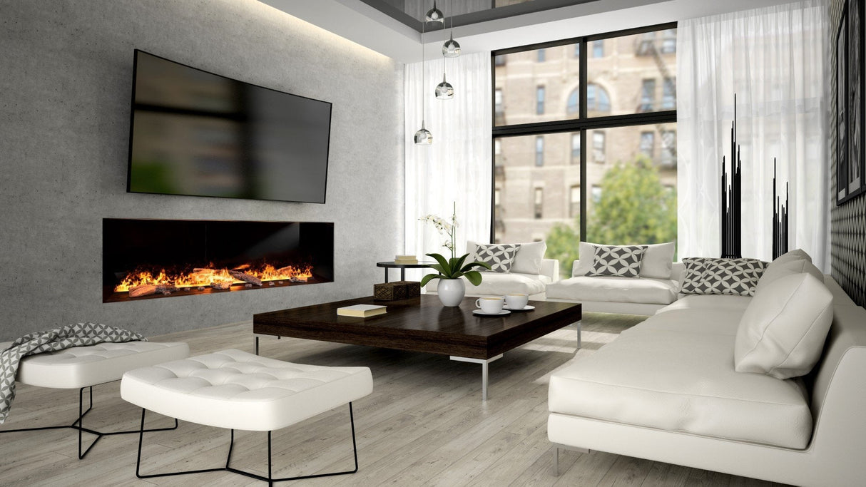 NetZero 60" NZWP60B Waterplace Platinum Vapor Electric Fireplace