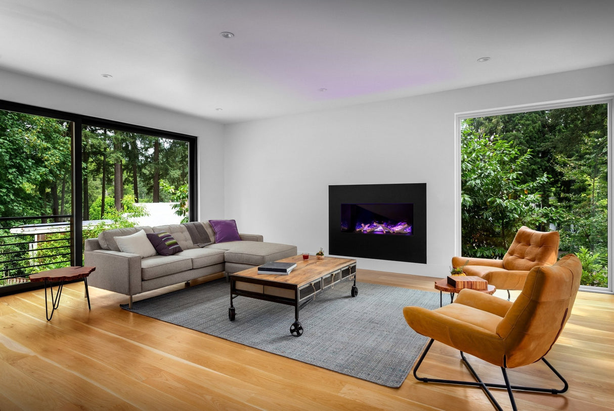 NetZero 60" NZWP60B Waterplace Platinum Vapor Electric Fireplace