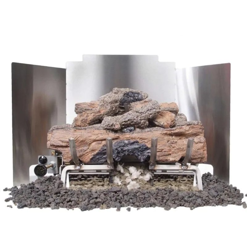 Peterson Real Fyre 3-Fold Gas Log Firebacks - Reflect / Radiate